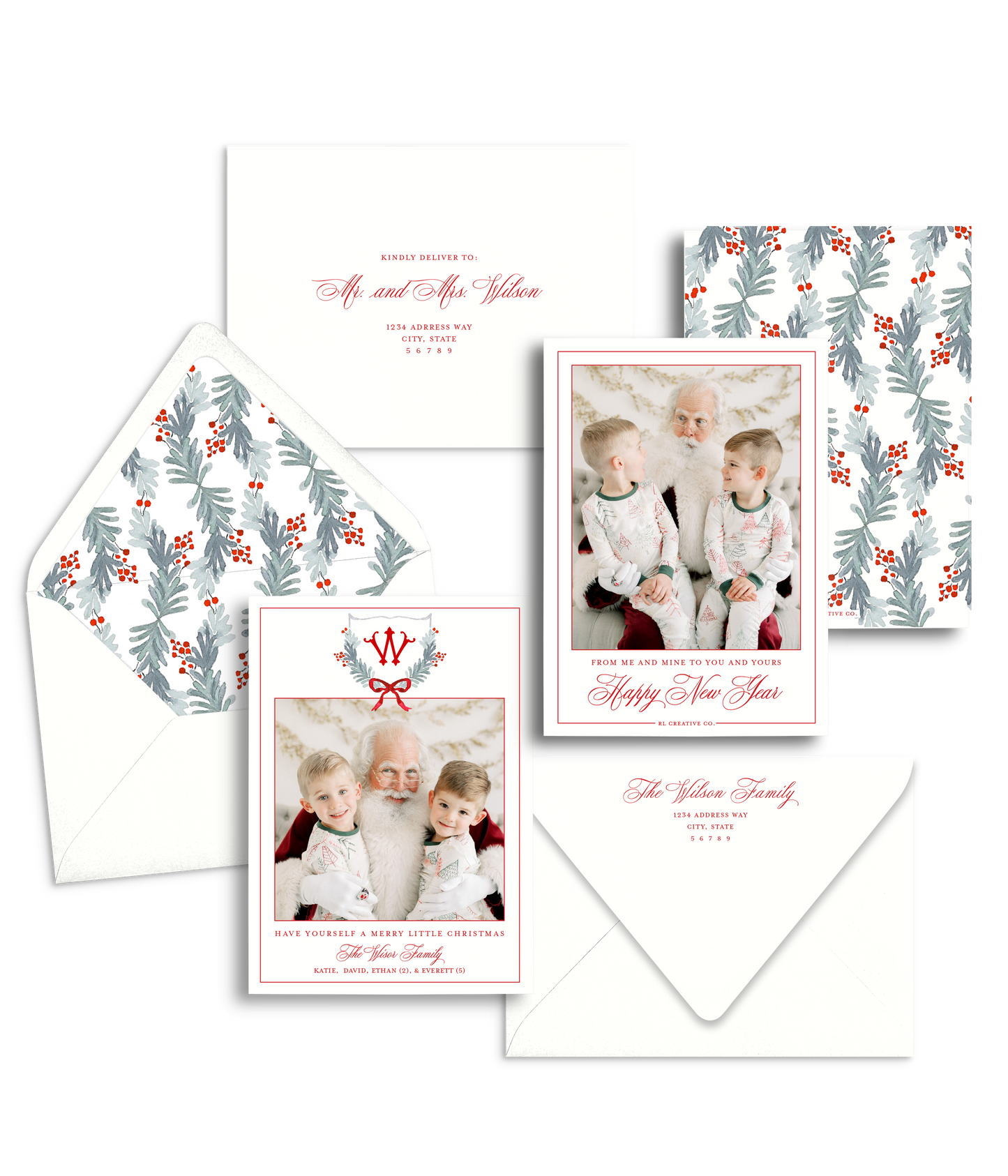 A Very Merry Crest Christmas Card