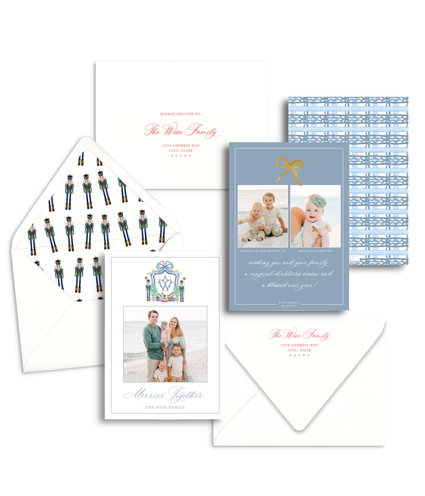 Nutcracker Crest Christmas Card