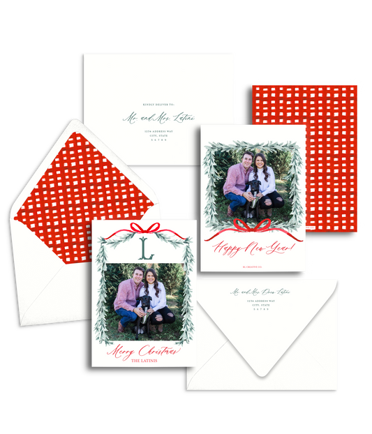 Christmas Tied With A Red Bow Card