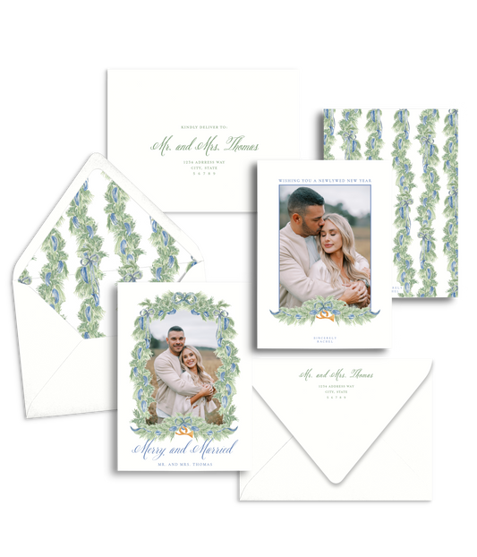 Merry and Married Christmas Card