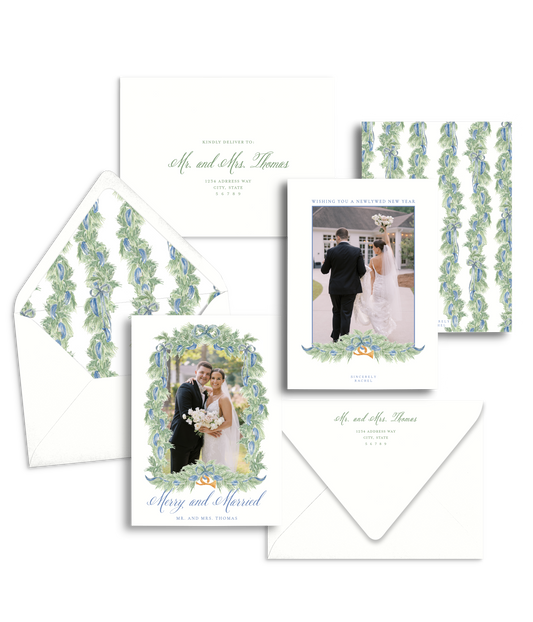 Merry and Married Christmas Card